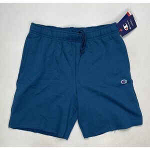 Champion Powerblend 6.5" Moisture Wicking Gym Sweat Shorts Women Small Blue NWT